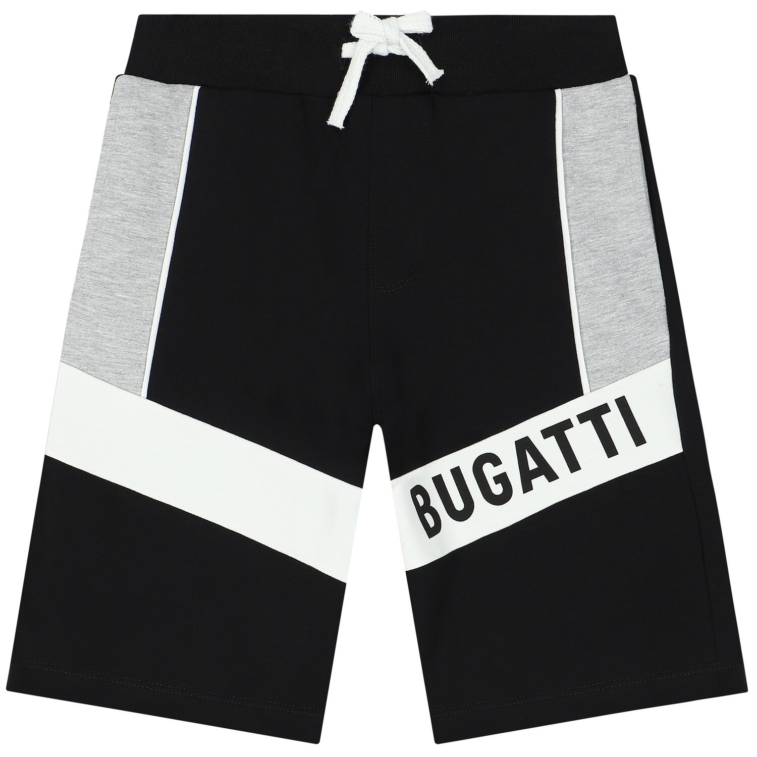 Boys Black Logo Shorts, 2, hi-res