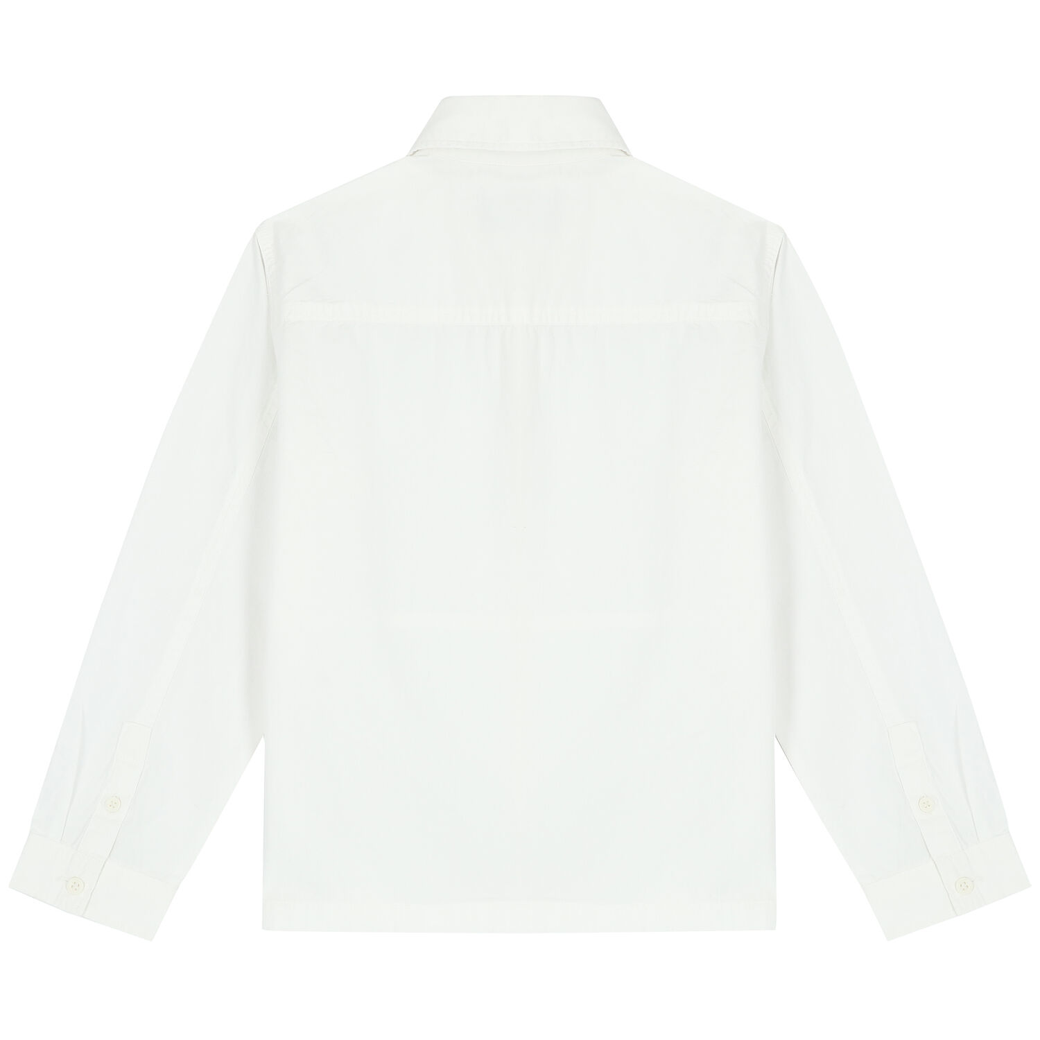 Boys White Logo Shirt, 1, hi-res