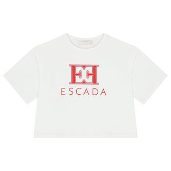 Girls White Logo T-Shirt