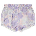 Baby Girls Lilac Floral Jacquard Dress Set, 1, hi-res