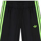 Black Trefoil Logo Shorts, 1, hi-res