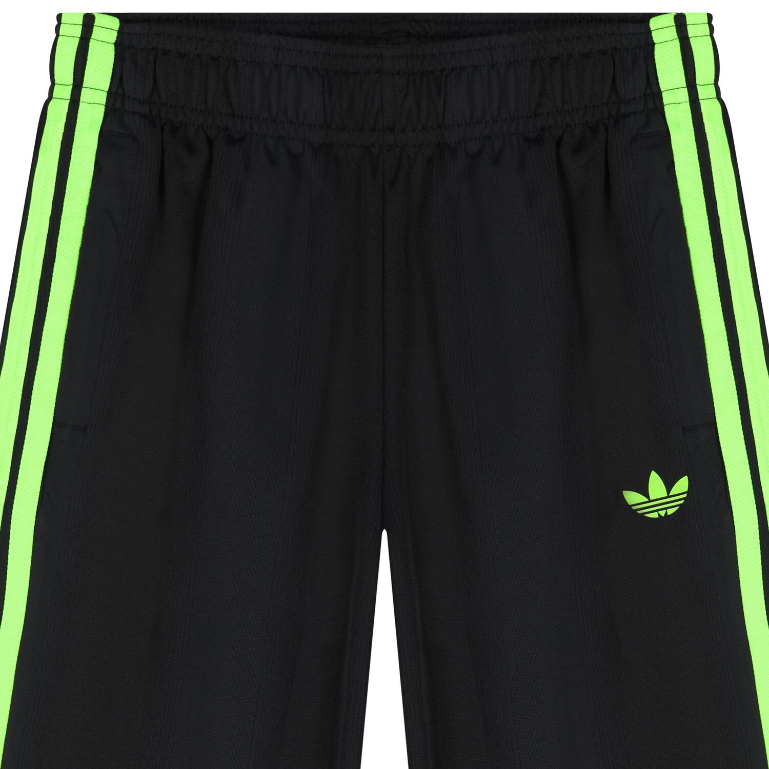 Black Trefoil Logo Shorts, 1, hi-res