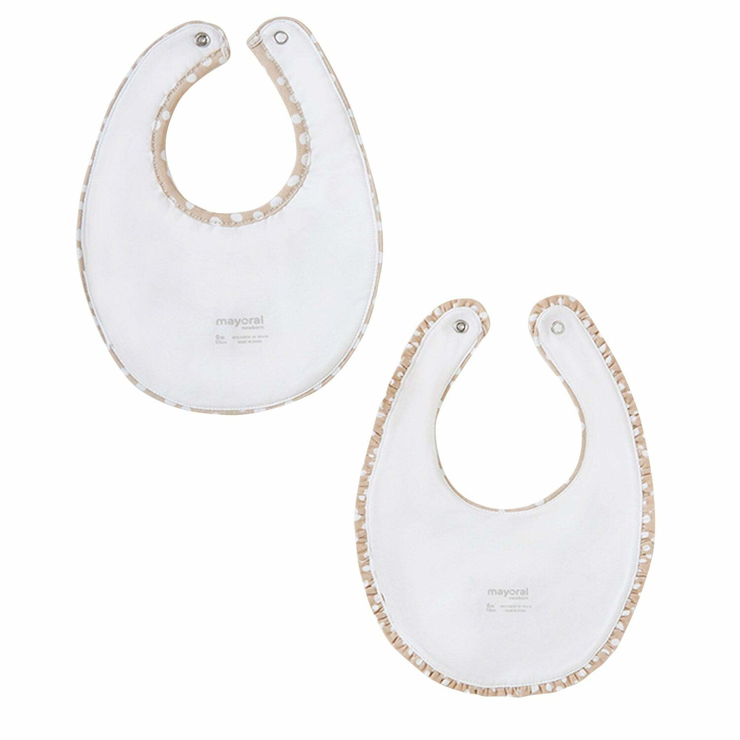 White Baby Bibs (2 Pack), 1, hi-res image number null