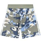White & Grey Camouflage Shorts, 1, hi-res