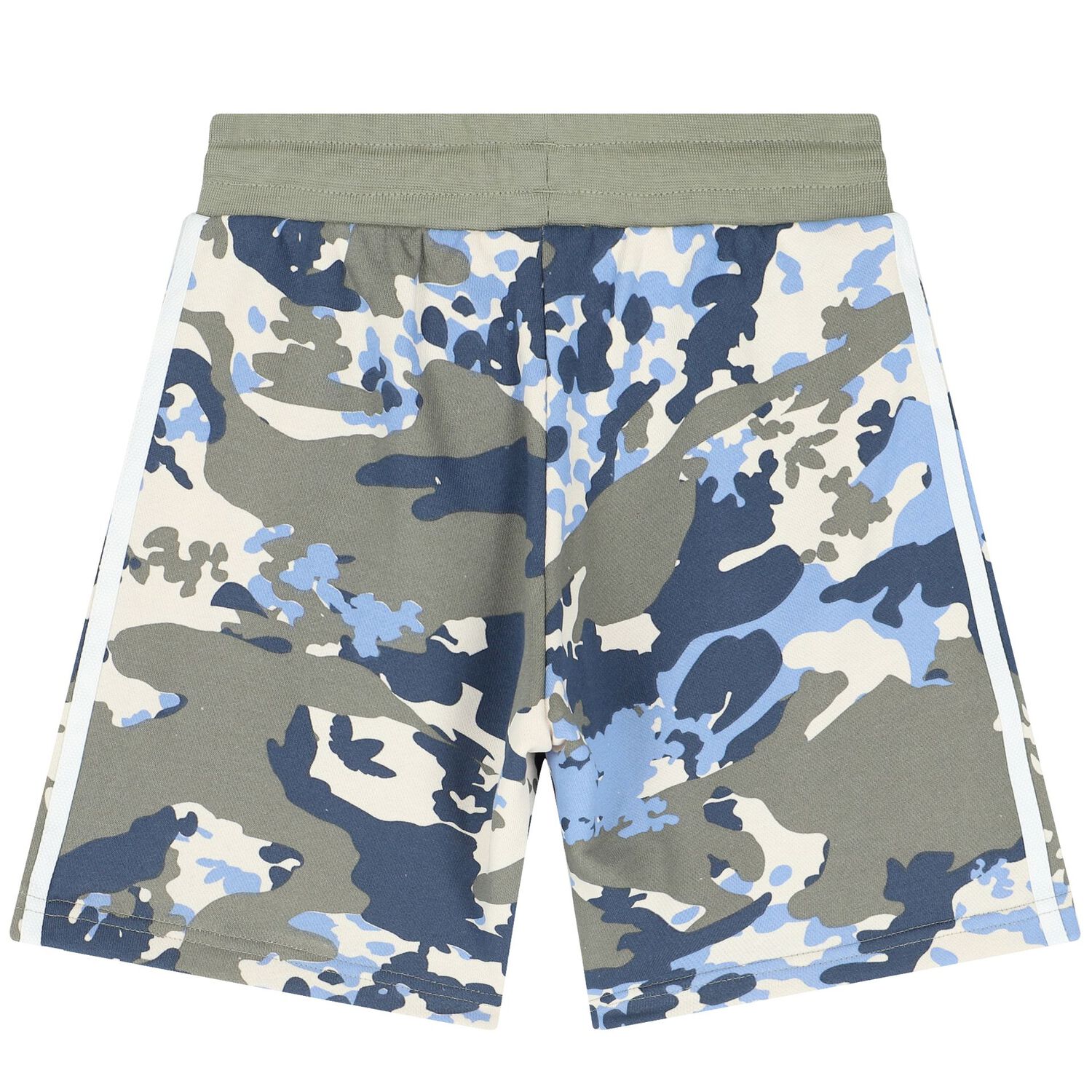White & Grey Camouflage Shorts, 1, hi-res image number null