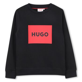 Boys Black Logo Sweatshirt