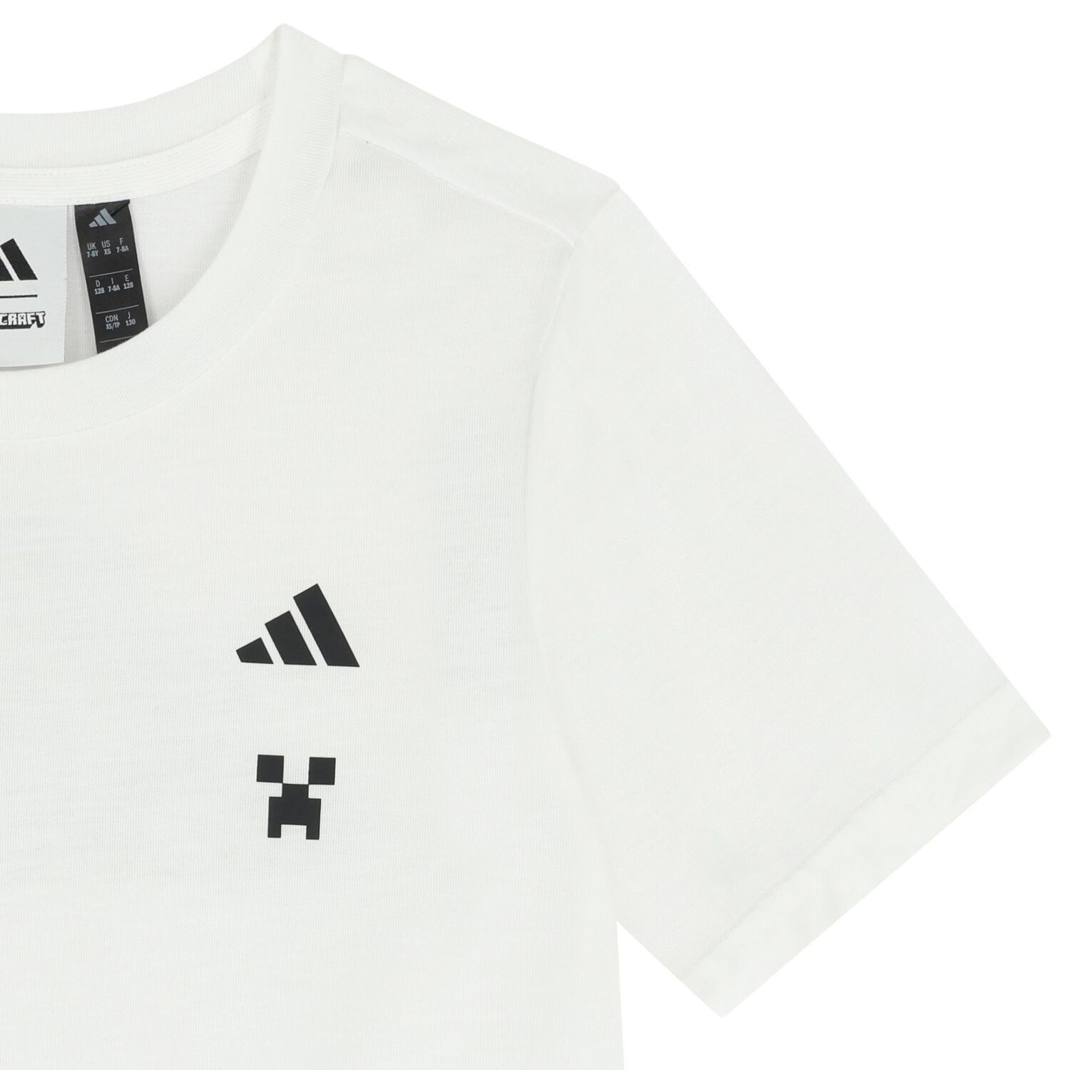 Boys White Minecraft Logo T-Shirt, 1, hi-res