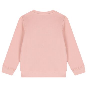 Girls Pink Horse Sweatshirt