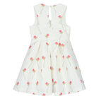 Girls White & Pink Floral Dress, 1, hi-res