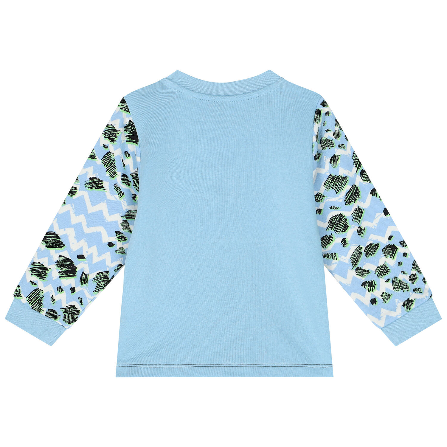 Younger Boys Blue, White & Black Logo Tracksuit, 1, hi-res