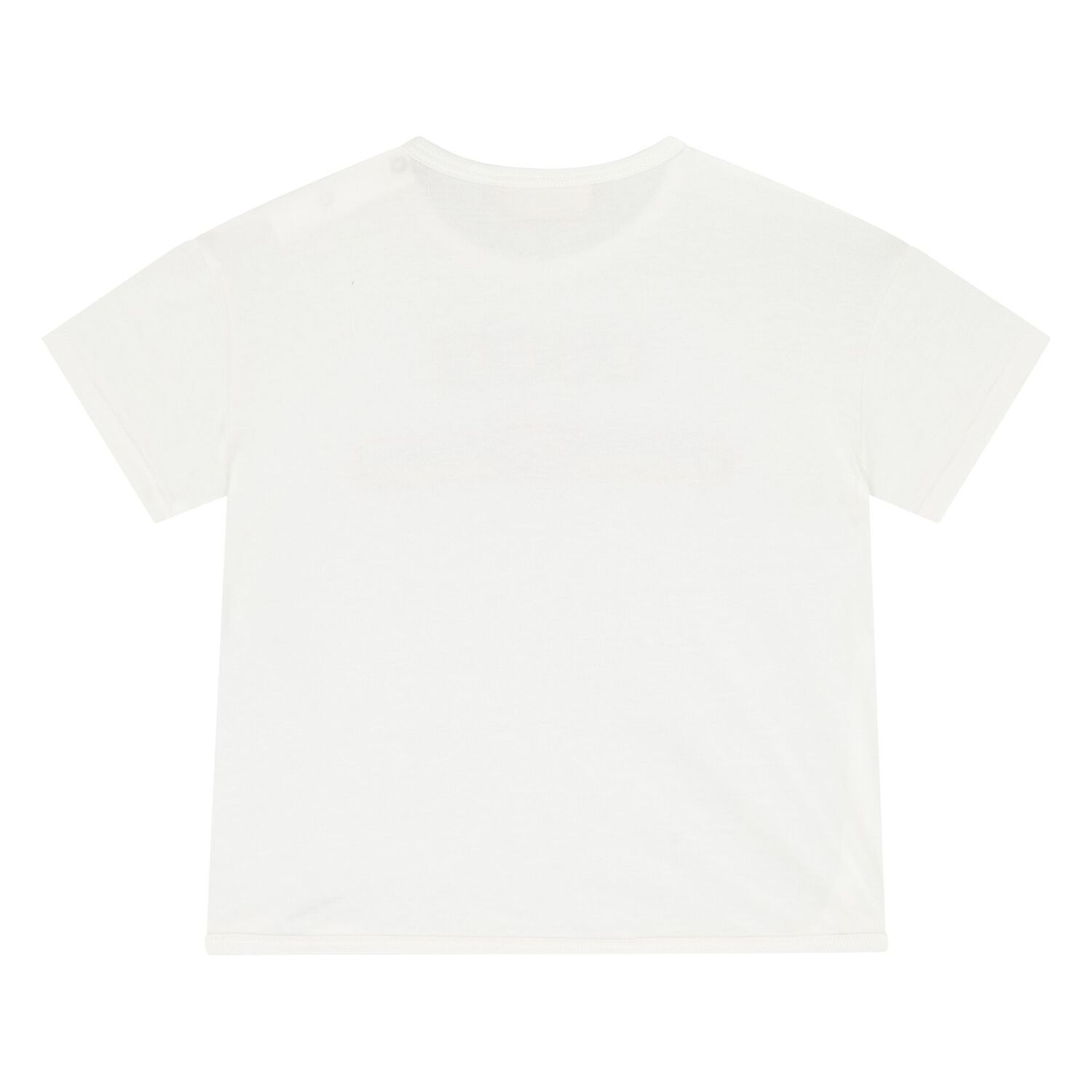 Younger Girls Ivory Logo T-Shirt, 1, hi-res