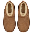 Chestnut Brown Classic Ultra Mini Suede Boots, 3, hi-res