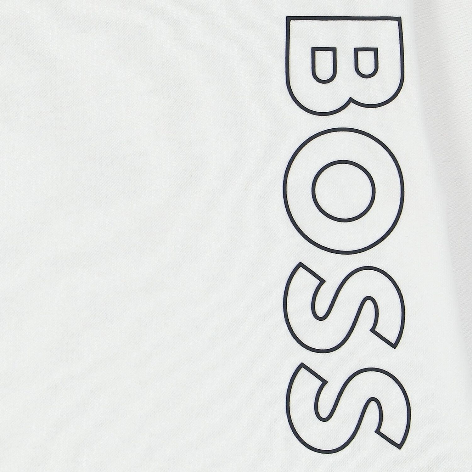 Boys White Logo Long Sleeve Top, 2, hi-res