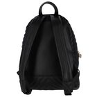 Girls Black Logo Backpack, 3, hi-res