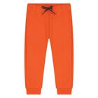 Younger Boys Beige, Grey & Orange 3 Piece Tracksuit, 1, hi-res