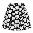 Girls Black & White Printed Skirt, 1, hi-res