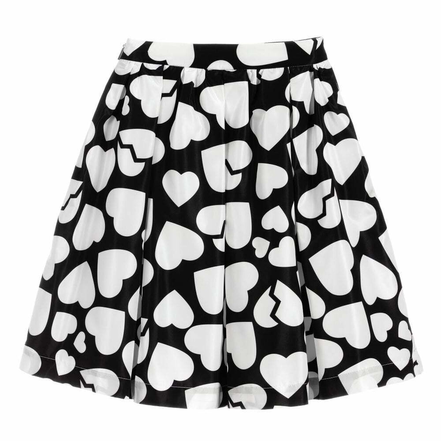 Girls Black & White Printed Skirt, 1, hi-res