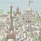 Paris Baby Swaddle Carré Blanket, 1, hi-res