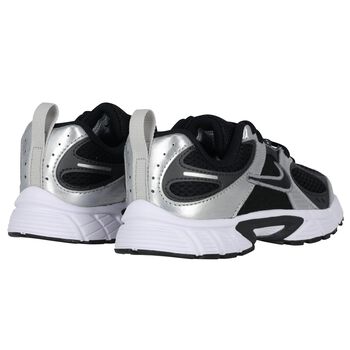 Boys Black & Silver V5 Rnr Lace Trainers