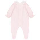 Baby Girls Pink Babygrow, 1, hi-res
