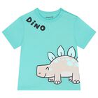 Younger Boys Ivory, Aqua & Grey Shorts Set, 4, hi-res