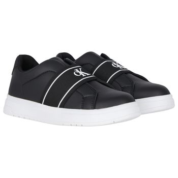 Black & White Logo Trainers