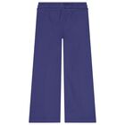 Girls Purple Logo Joggers, 2, hi-res