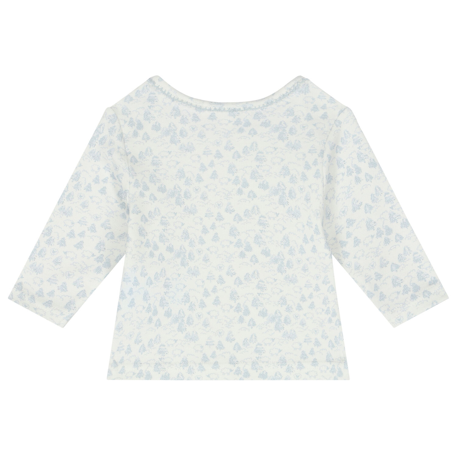 Baby Boys Ivory Tree & Sheep Pyjamas, 1, hi-res