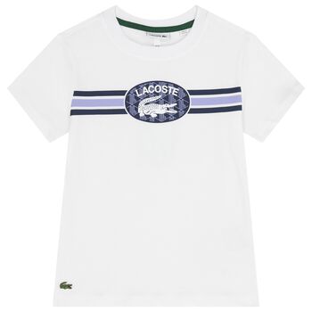 Boys White Logo T-Shirt