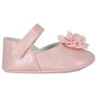 Baby Girls Pink Flower Pre Walker Shoes, 2, hi-res