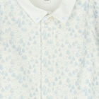 Baby Boys Ivory & Blue Tree & Sheep Babygrow, 1, hi-res