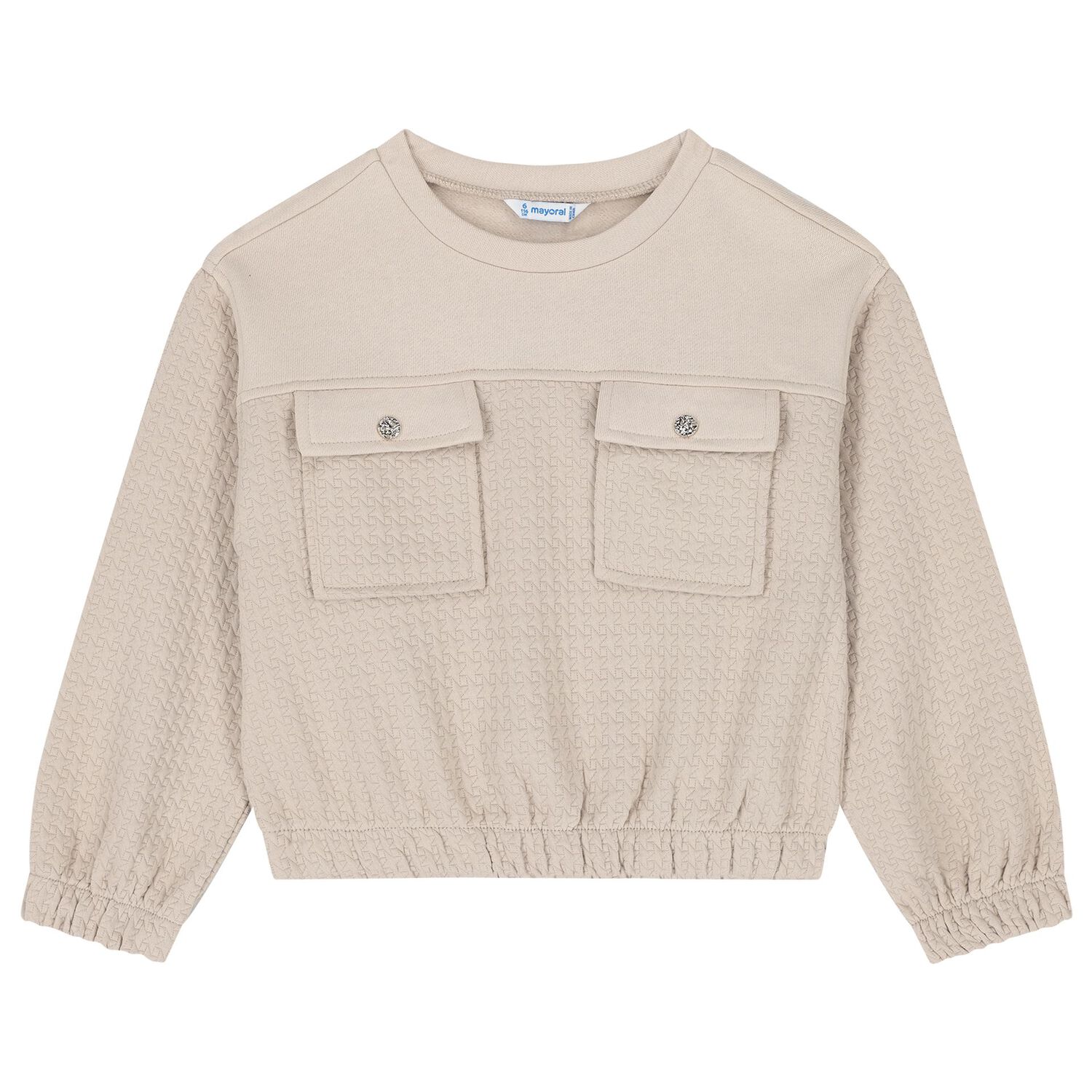 Girls Beige Wide Leg Trouser Set, 1, hi-res