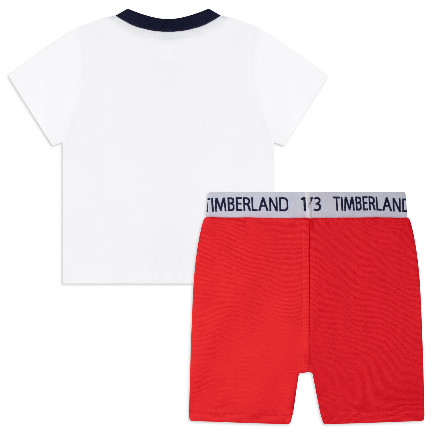 Boys Red & White Shorts Set, 1, hi-res