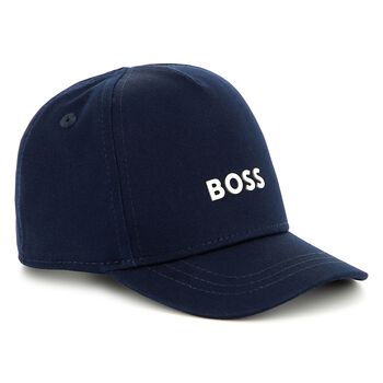 Boys Navy Blue Logo Cap