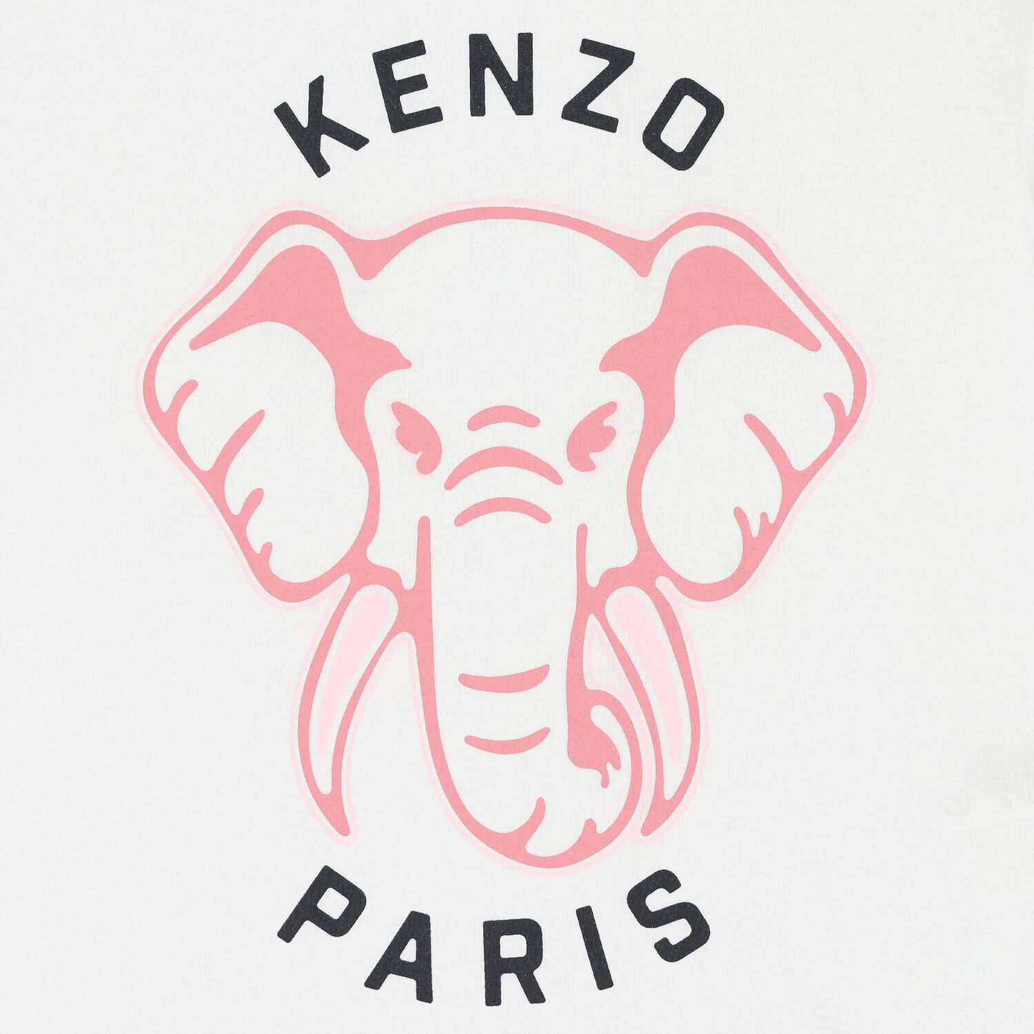 Girls White Elephant Logo T-Shirt, 1, hi-res