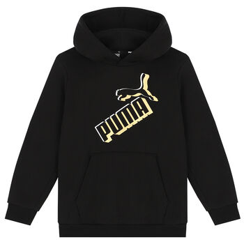 Black Logo Hooded Top