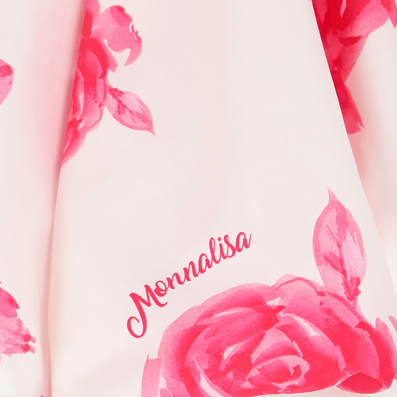 Girls Ivory & Pink Floral Skirt, 1, hi-res