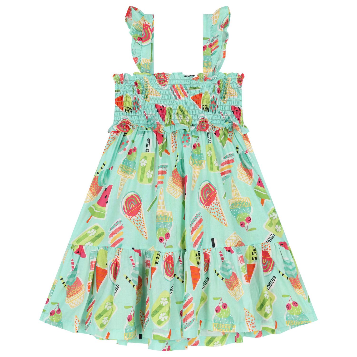 Girls Green Ice Cream Dress Set, 1, hi-res image number null