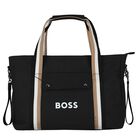 Black Logo Baby Changing Bag, 1, hi-res