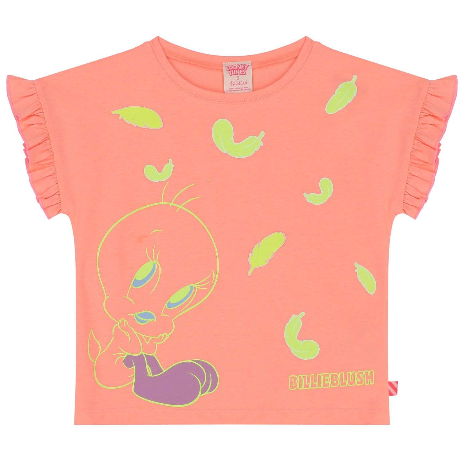 Girls Coral & Purple Tweety Bird Pyjamas, 1, hi-res image number null