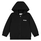 Younger Black Teddy Bear Logo Tracksuit, 4, hi-res