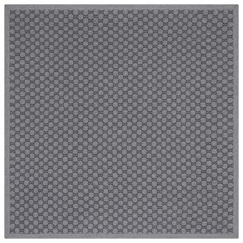 Grey GG Logo Baby Blanket