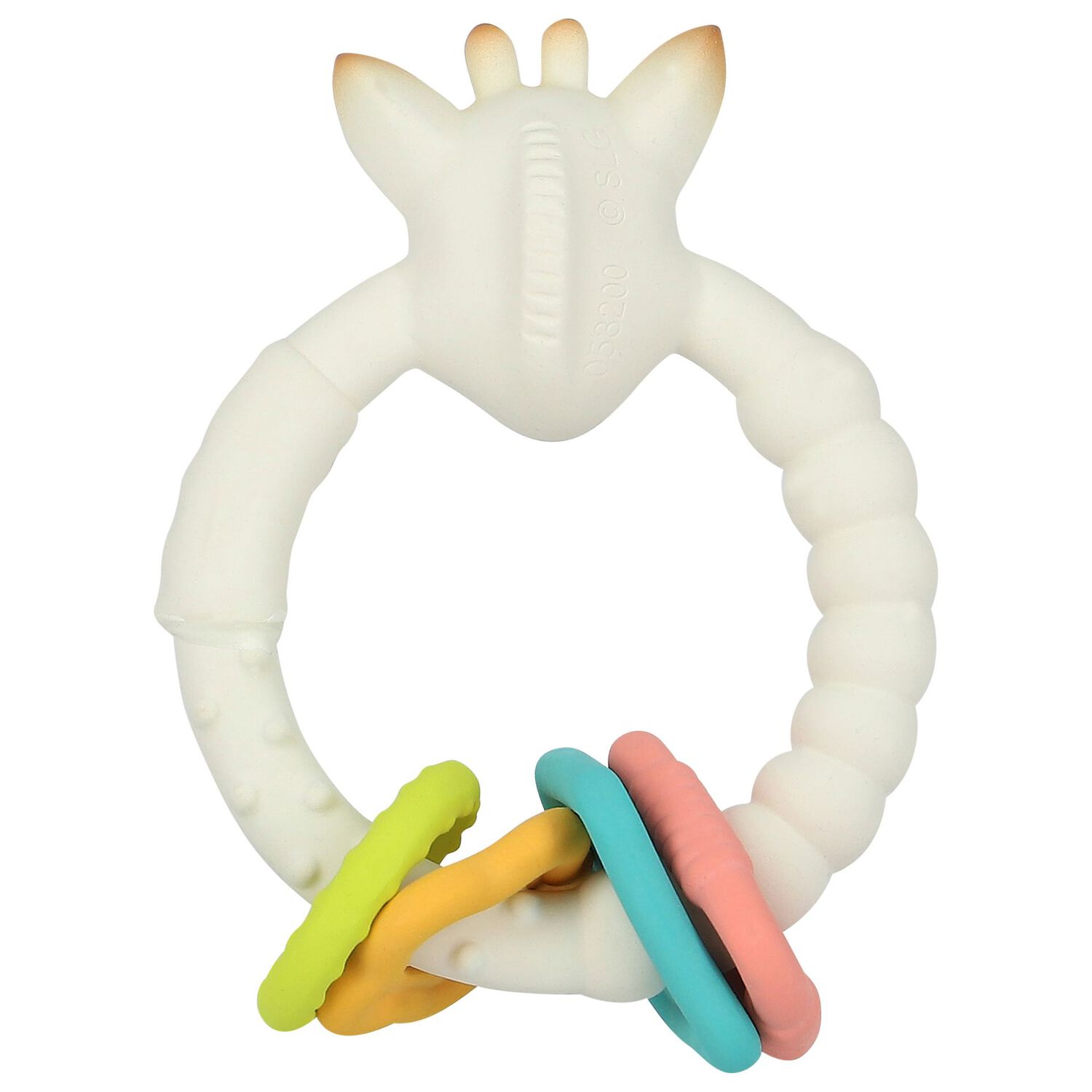 Giraffe Baby Teething Ring, 1, hi-res image number null