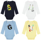 Baby Boys Logo Bodysuits ( 4-Pack ), 1, hi-res