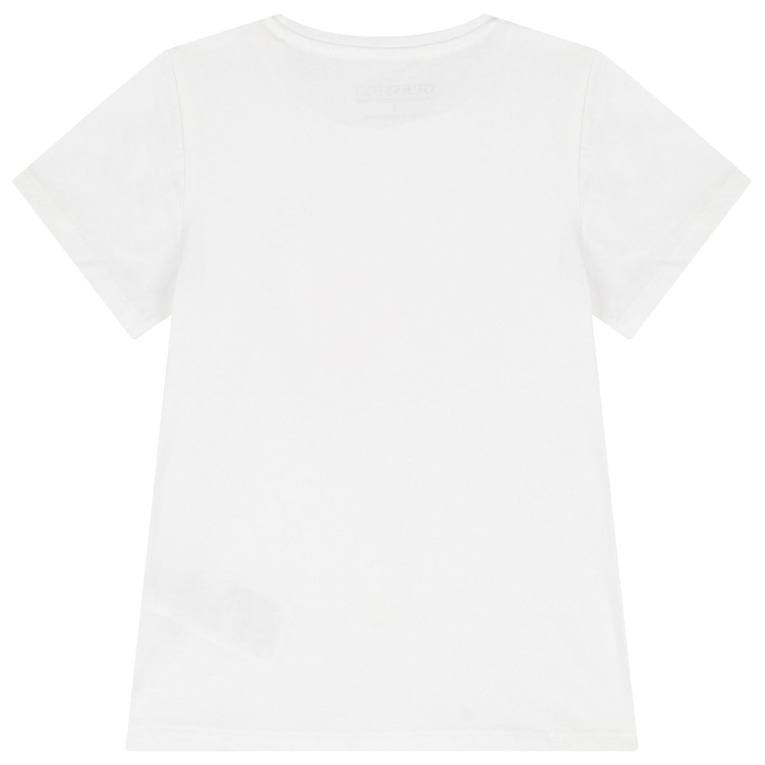 Girls White Embellished Logo T-Shirt, 1, hi-res image number null