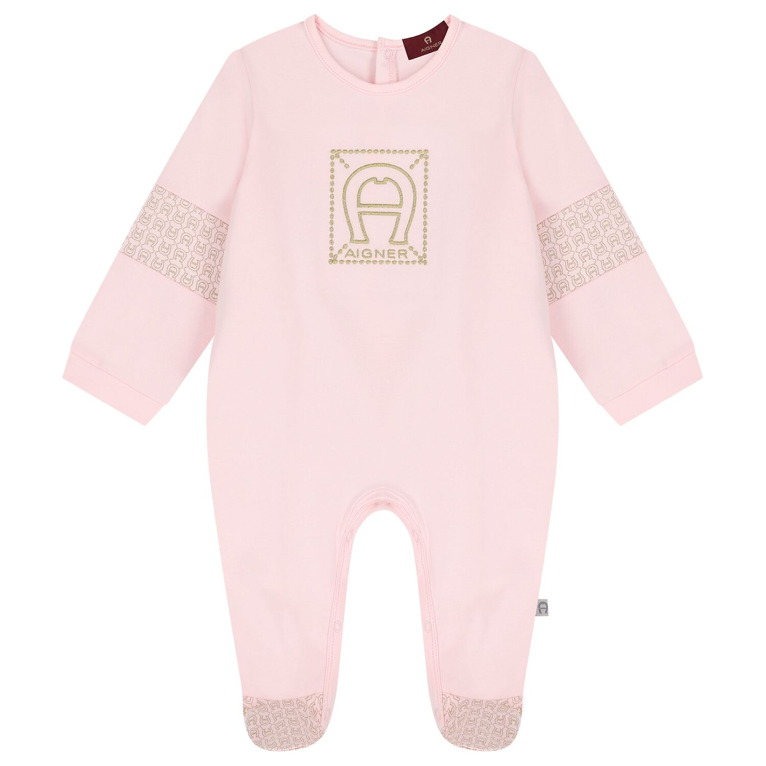 Baby Girls Pink Logo Babygrow Gift Set, 3, hi-res