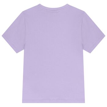 Girls Purple Logo T-Shirt