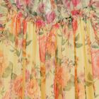 Girls Yellow & Pink Floral Tulle Dress, 2, hi-res
