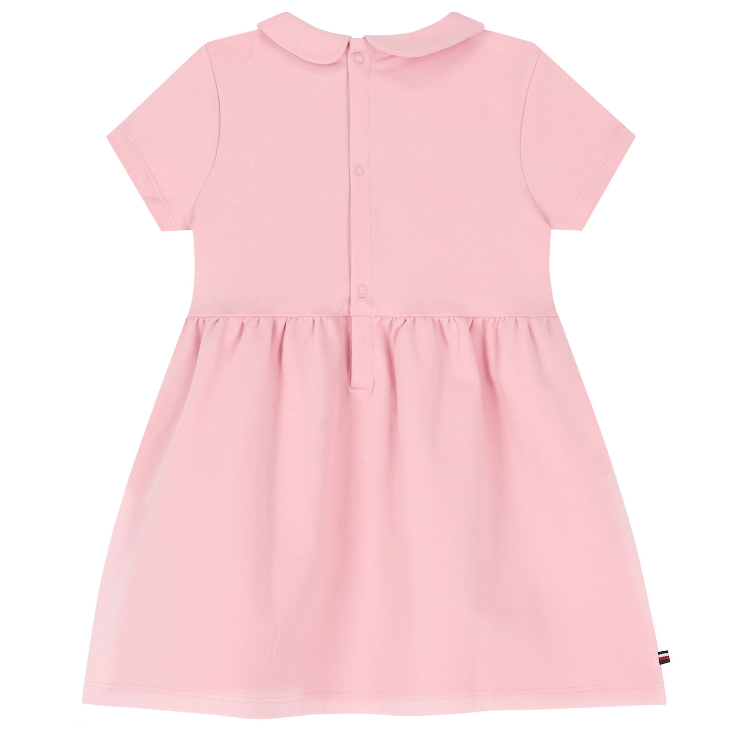 Baby Girls Pink Logo Dress, 1, hi-res