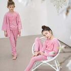 Girls Pink Jersey Joggers, 1, hi-res